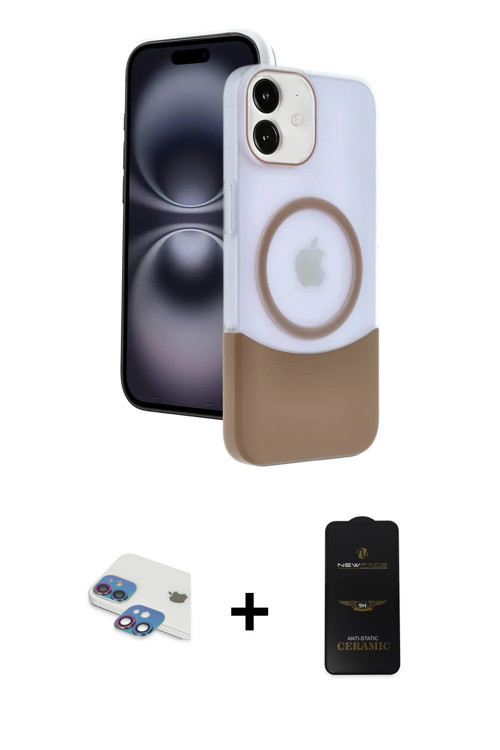 ieg™ iPhone 11 Kılıf Kozmos Form Özel Seri - Siyah 6D Antistatik Mat Seramik Hayalet Nano Ekran Koru