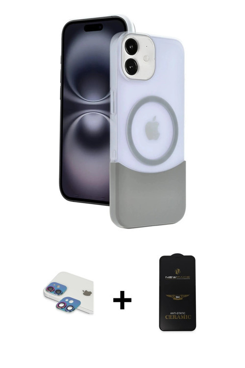 ieg™ iPhone 11 Kılıf Kozmos Form Özel Seri - Siyah 6D Antistatik Mat Seramik Hayalet Nano Ekran Koru