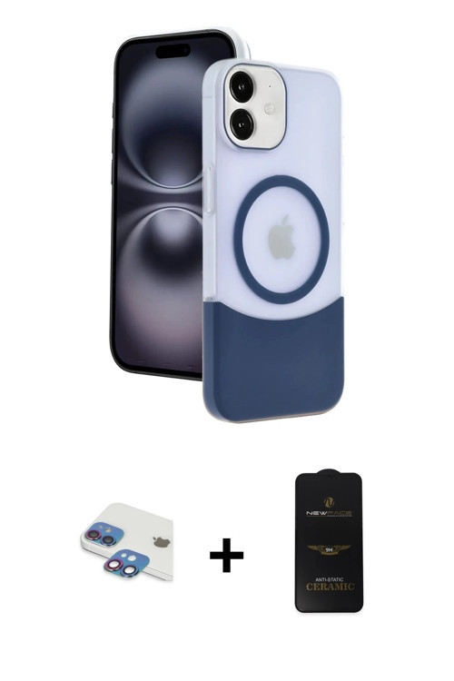 ieg™ iPhone 11 Kılıf Kozmos Form Özel Seri - Siyah 6D Antistatik Mat Seramik Hayalet Nano Ekran Koru