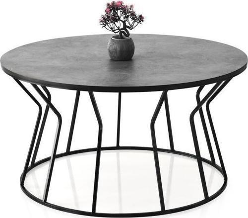 Kum Saati Metal Orta Sehpa 80x43 cm