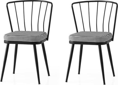 Modern Mutfak Cafe Bahçe Sandalyesi Buse 2'li Set