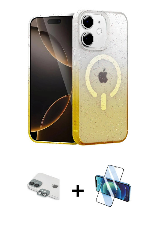 ieg™ iPhone 11 Kılıf Eksen Minimal Özel Seri - Siyah 3D Antistatik Seramik Nano Ekran Koruyucu + Yeş