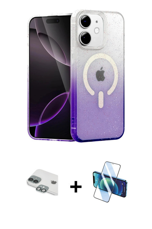 ieg™ iPhone 11 Kılıf Eksen Minimal Özel Seri - Siyah 3D Antistatik Seramik Nano Ekran Koruyucu + Yeş