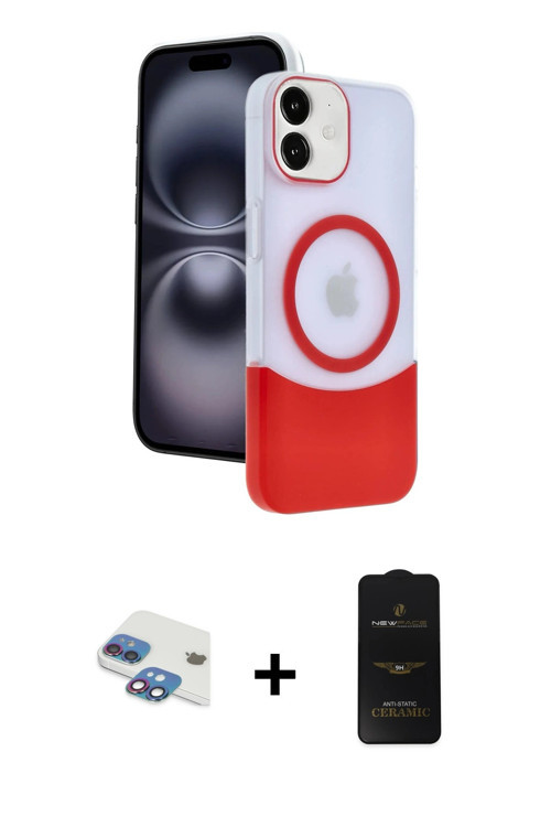 ieg™ iPhone 11 Kılıf Kozmos Form Özel Seri - Siyah 6D Antistatik Mat Seramik Hayalet Nano Ekran Koru
