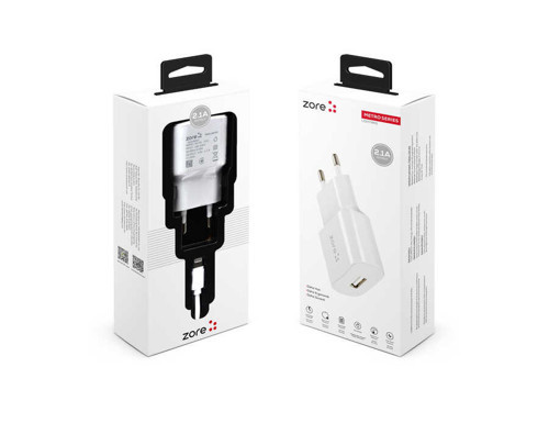 Maks Technology MKST Metro Serisi ZR-TC01 Lightning 2 in 1 Şarj Seti - Beyaz