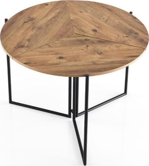 Portatif Katlanır Yuvarlak Balkon Mutfak Masası 80 cm
