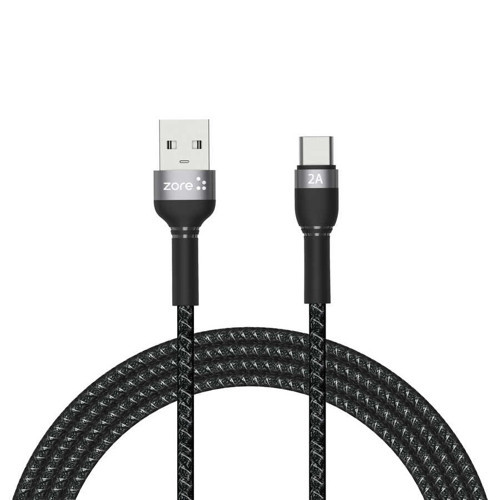 Siyah Shira Serisi Type-c Usb Kablo 2 Metre-MKST