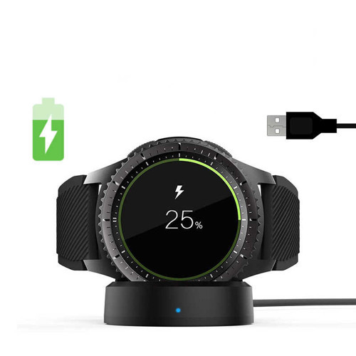 Siyah Gear S3 Usb Şarj Kablosu-MKST