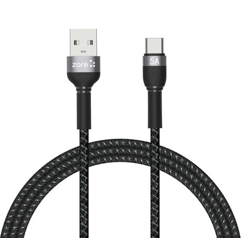 Siyah Shira Serisi Type-c Usb Kablo 1 Metre-​MKST