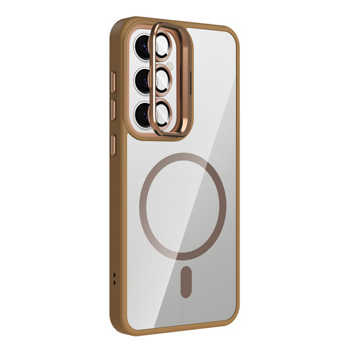 Samsung Galaxy S25 uyumlu Kılıf Standlı M-Safe Özellikli Etro Kapak Lens Koruma