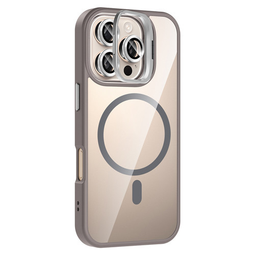 iPhone 16 Pro Max uyumlu Kılıf Standlı M-Safe Özellikli Etro Kapak Lens Koruma