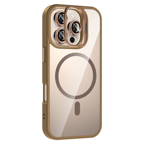iPhone 16 Pro uyumlu Kılıf Standlı M-Safe Özellikli Etro Kapak Lens Koruma
