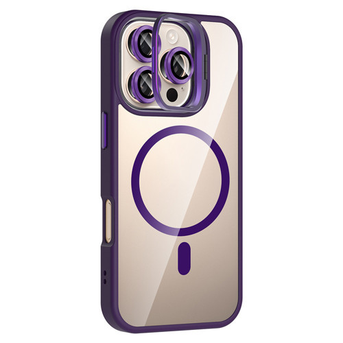 iPhone 16 Pro Max uyumlu Kılıf Standlı M-Safe Özellikli Etro Kapak Lens Koruma