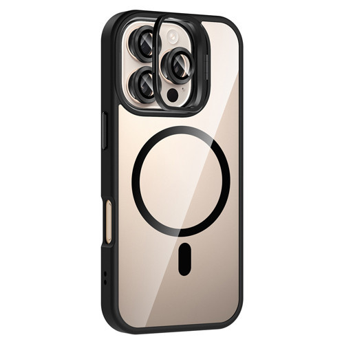iPhone 16 Pro Max uyumlu Kılıf Standlı M-Safe Özellikli Etro Kapak Lens Koruma