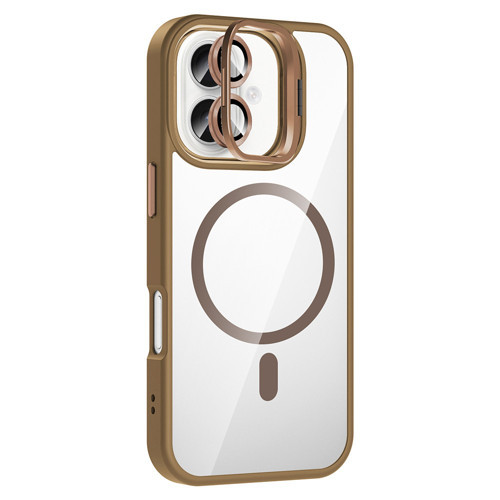 iPhone 16 uyumlu Kılıf Standlı M-Safe Özellikli Etro Kapak Lens Koruma