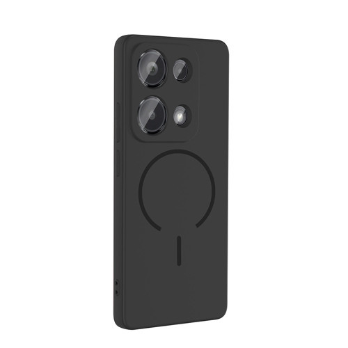 Xiaomi Redmi Note 13 Pro 4G uyumlu Kılıf Meta Araç Tutucu Özellikli Silikon