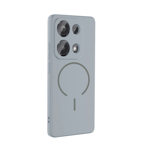 Xiaomi Redmi Note 13 Pro 4G uyumlu Kılıf Meta Araç Tutucu Özellikli Silikon