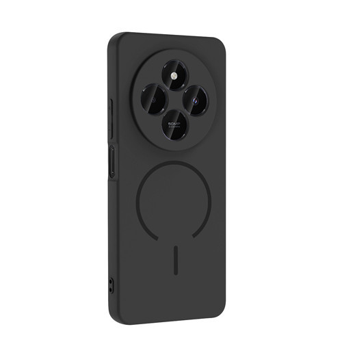 Xiaomi Redmi 14C 4G uyumlu Kılıf Meta Araç Tutucu Özellikli Silikon