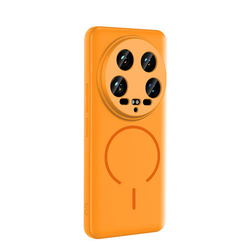 Xiaomi Mi 14 Ultra uyumlu Kılıf Meta Araç Tutucu ve M-Safe Şarj Özellikli Silikon