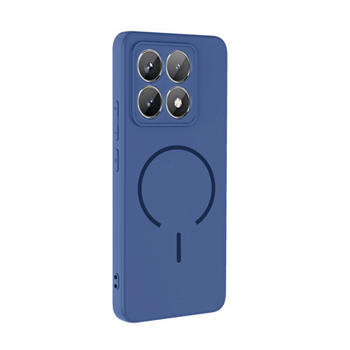 Xiaomi 14T Pro uyumlu Kılıf Meta Araç Tutucu ve M-Safe Şarj Özellikli Silikon