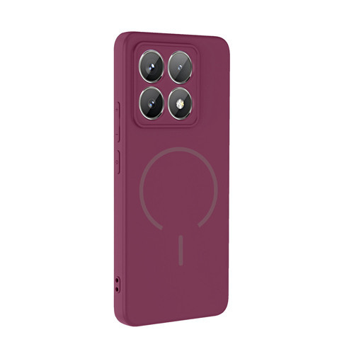 Xiaomi 14T Pro uyumlu Kılıf Meta Araç Tutucu ve M-Safe Şarj Özellikli Silikon