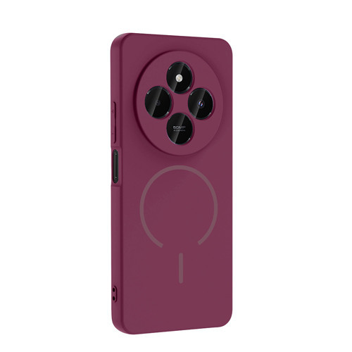 Xiaomi Redmi 14C 4G uyumlu Kılıf Meta Araç Tutucu Özellikli Silikon