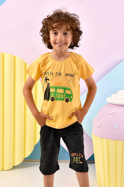 Surf T-Shirt Ve Şort 2'li Takım Erkek