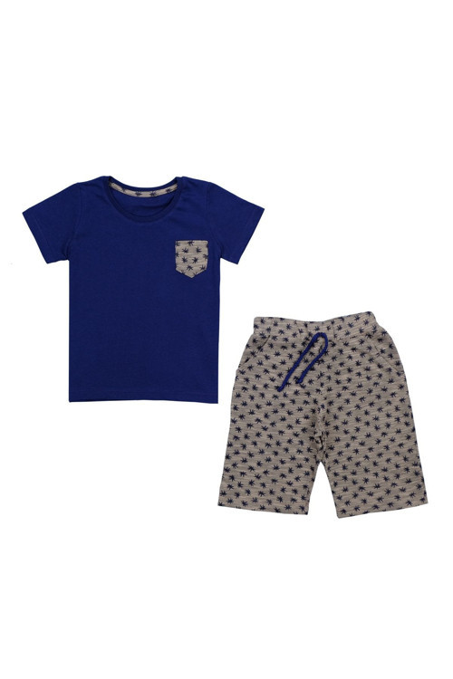 Leaves Darksand Set Erkek Çocuk T-Shirt Ve Şort