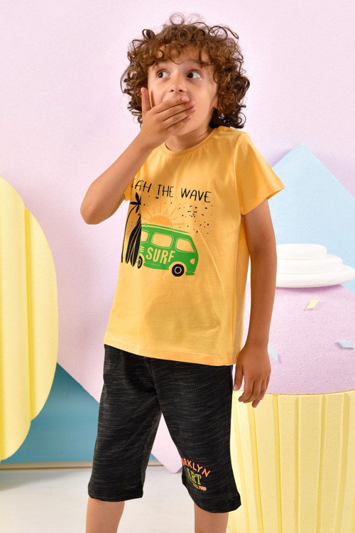 Surf T-Shirt Ve Şort 2'li Takım Erkek