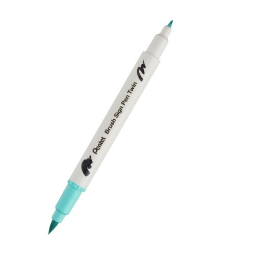Brush Sing Pen Twin Çift Taraflı Fırça Uçlu Kalem Emerald Green
