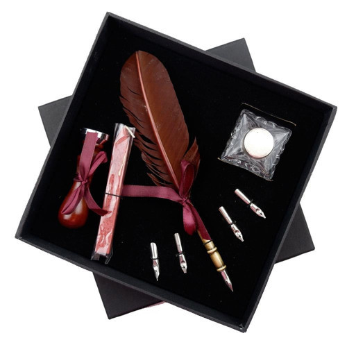 Calligraphy Kristal Şişe Kuş Tüyü Kaligrafi Sk291