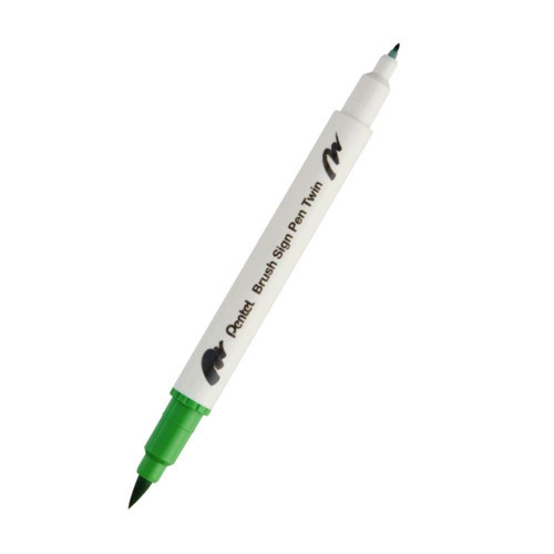 Brush Sing Pen Twin Çift Taraflı Fırça Uçlu Kalem Light Green