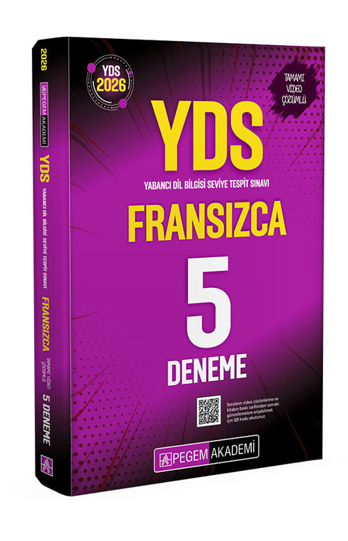 2026 YDS Fransızca Tamamı Video Çözümlü 5 Deneme