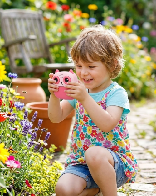 uygun Çocuklar İçin Baskılı Mini Kamera 6 Kalem 5 Kağıt Rulosu Hediyeli Eğlenceli Fotoğraf