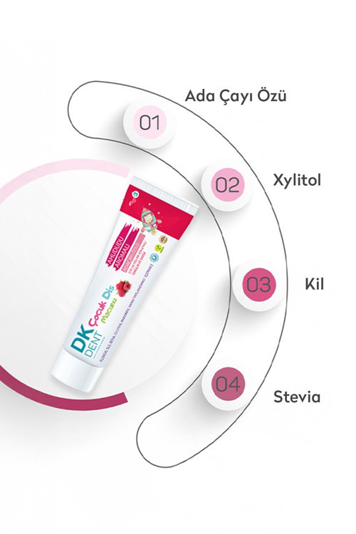 Ahududu Aromalı Çocuk Diş Macunu 50 Ml X 2 Adet