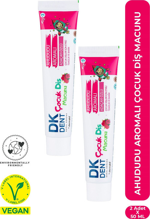 Ahududu Aromalı Çocuk Diş Macunu 50 Ml X 2 Adet