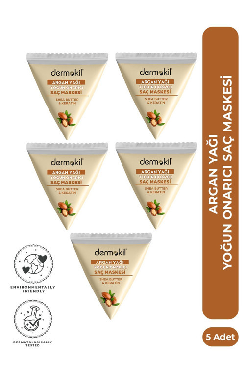 Argan Özlü Yoğun Onarıcı Saç Maskesi Seti 25 ml x 5 Adet