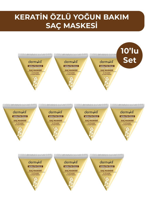 Keratin Özlü Saç Maskesi 25 Ml X 10 Adet