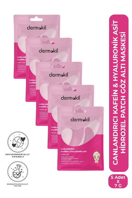 Canlandırıcı Kafein & Hyaluronik Asit Hidrojel Patch Göz Altı Maskesi X 5 Adet
