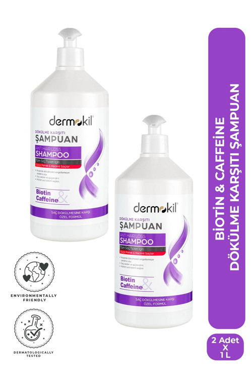 Biotin&Caffeine Dökülme Karşıtı Şampuan 1 Litre x 2 Adet