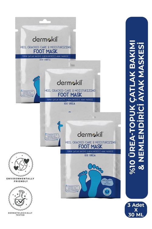 %10 Üre İçeren Topuk Çatlak Bakımı & Nemlendirici Ayak Maskesi 30 Ml X 3 Adet