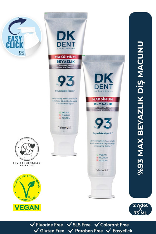 %93 Maximum Beyazlık Diş Macunu 75 Ml X 2 Adet