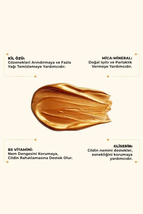 Soyulabilir Altın Kil Maske 50 Ml X 3 Adet