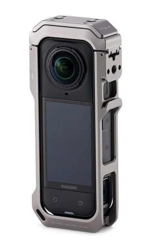 TA-T90-FCC-TG Insta360 X5 için Tam Kamera Kafesi – Titanyum Gri