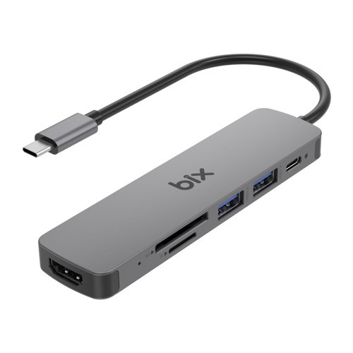 BX09HB Type-C Hub 4K HDMI USB 3.2 Kart Okuyucu Macbook Uyumlu Çoklayıcı Adaptör
