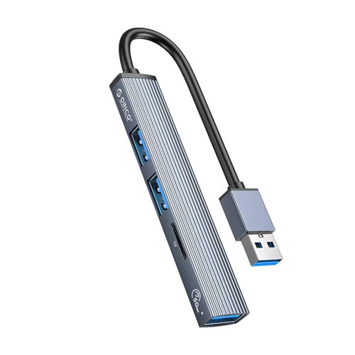 3 Portlu USB 3.0 Çoklayıcı TF Micro SD Kart Okuyucu Hub Alüminyum