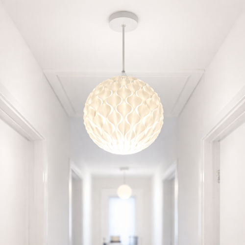 Modern Dekoratif Masa Lambası | Şık Gece Lambası | Sert Plastik Tasarım | LED Uyumlu | Minimal Tasarım |