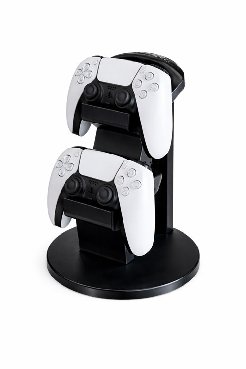 PS5 DualSense ve Kulaklık Standı – Çift Katlı Düzenleyici – Gamepad & Headset Masaüstü Organizer