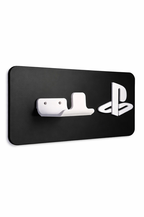 PlayStation Duvar Askısı | PS Oyun Kolu Standı | Dekoratif Siyah Kontrolcü Tutucu Aparat