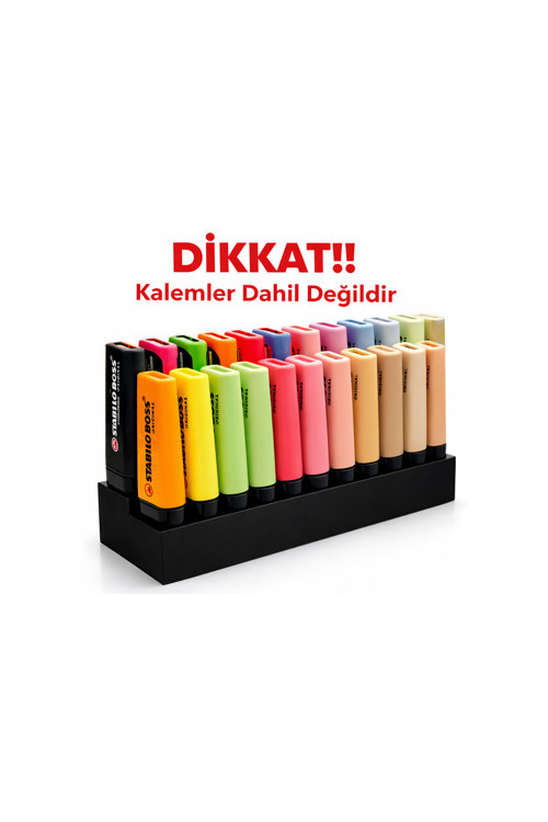 30 Adet Kapasiteli Kalem Standı Çoklu |Masaüstü Kalemlik Organizer | Sert Plastik Kalem Tutucu Stand